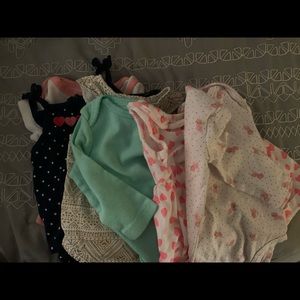 7 baby girl Onesies